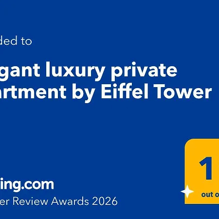 Elegant Luxury Private By Eiffel Tower Lägenhet